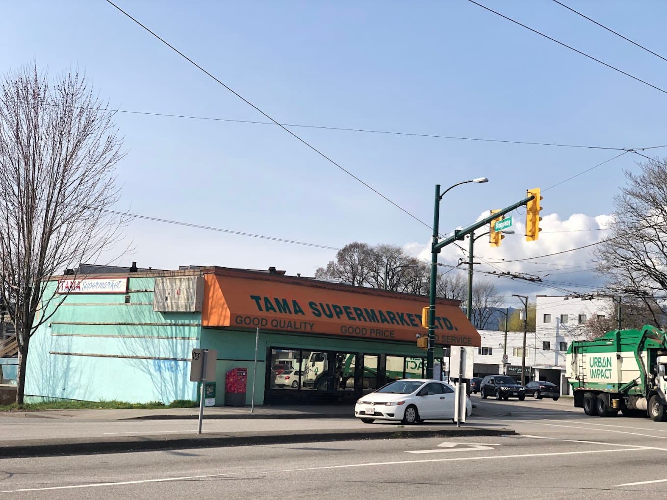Tama Supermarket interior with fresh produce